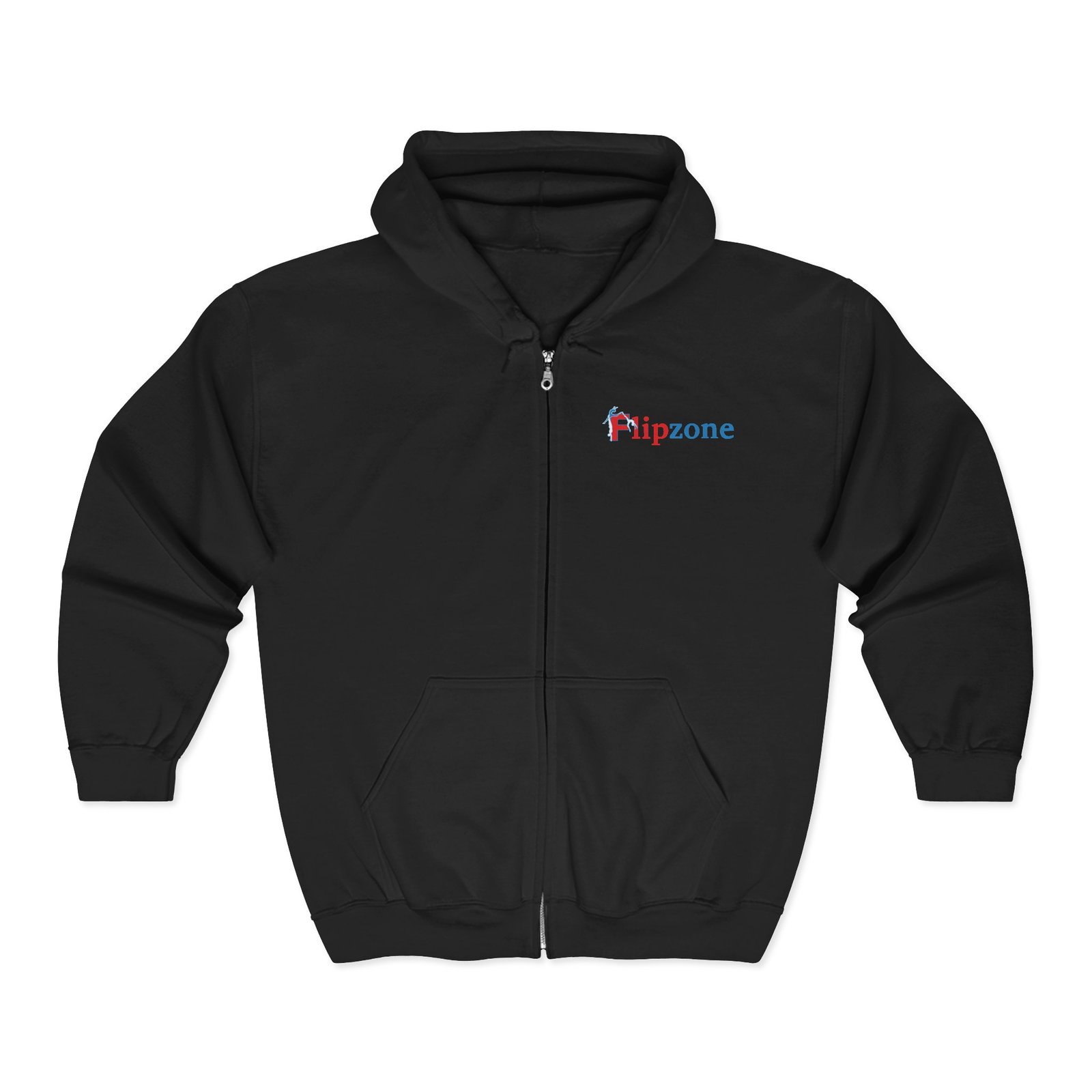 Flip Zone - Adult Full Zip Hooded Sweatshirt